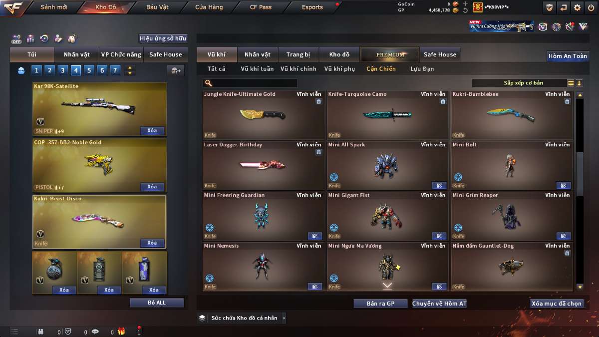 shop acc cf uy tin gia re